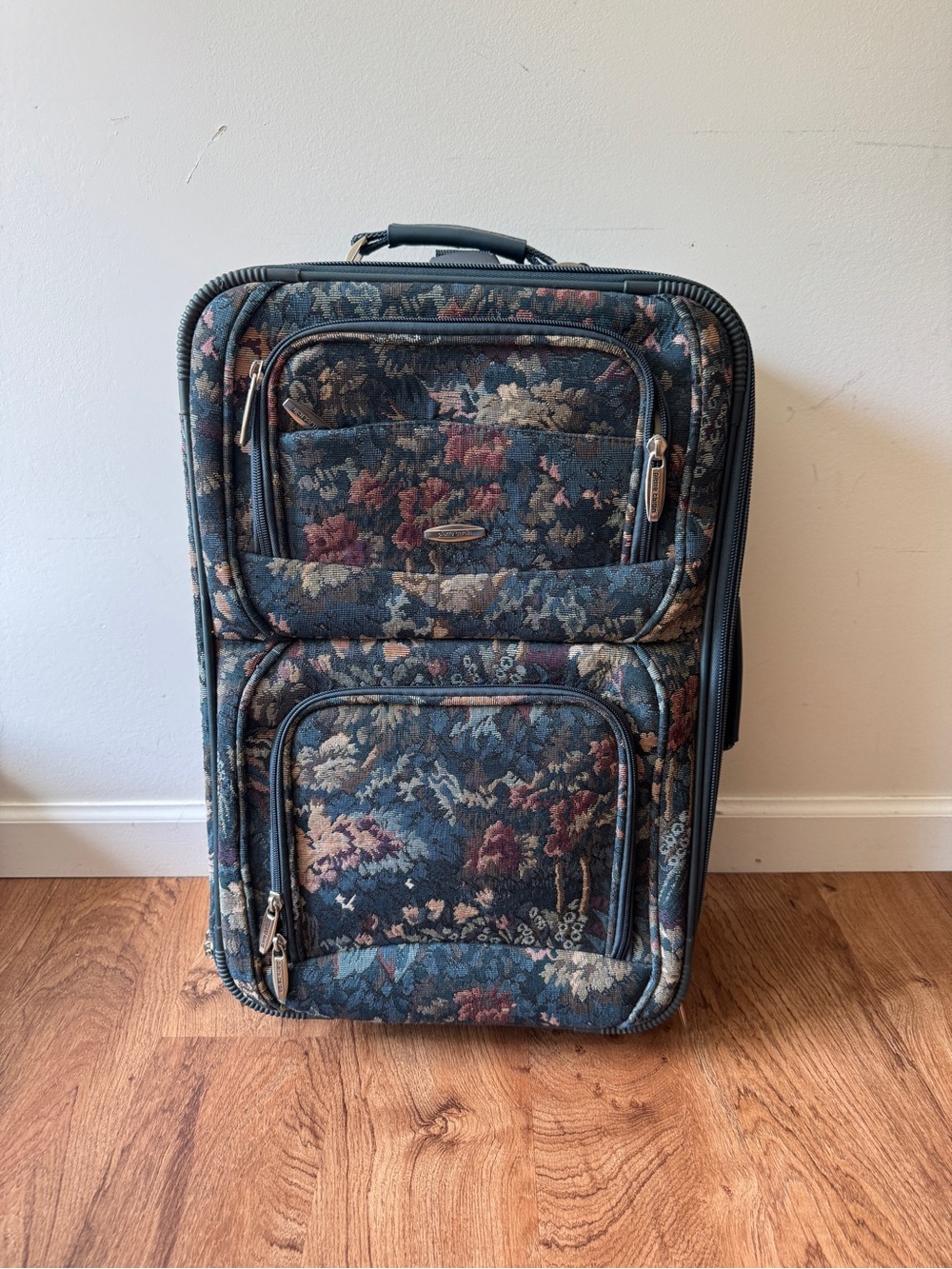 Pierre Cardin Floral Travel Carry-On - Blue Multi